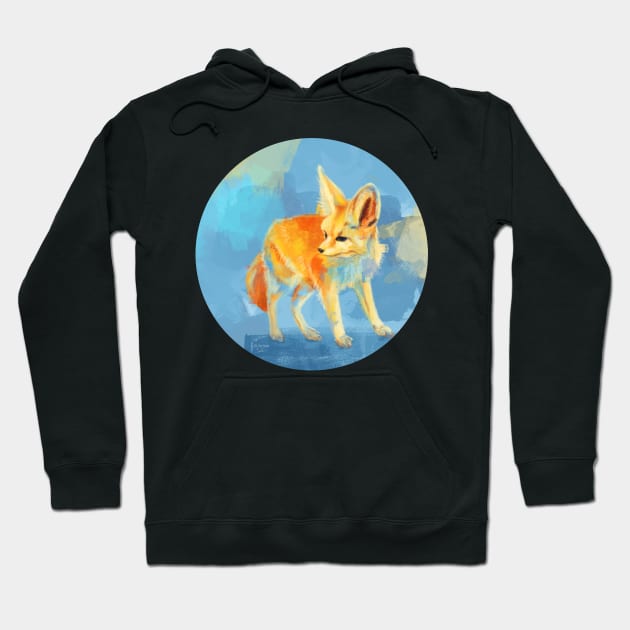 Sound of the Desert - Fennec Hoodie by Flo Art Studio